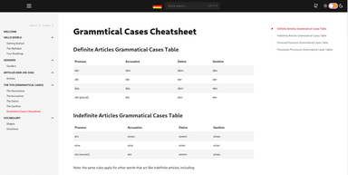 A site where I document some useful stuff for learning German.